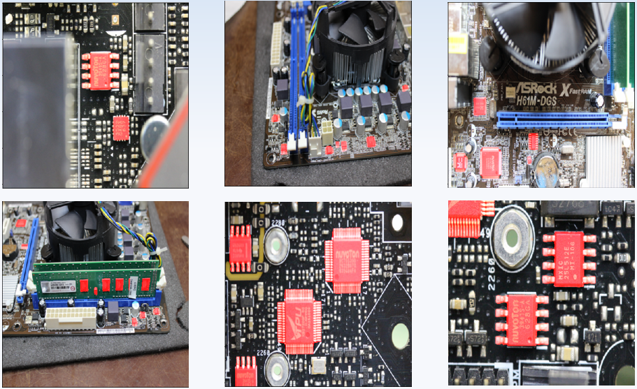 Пример детектирования искомых объектов в процессе сегментации обученной моделью нейронной сети